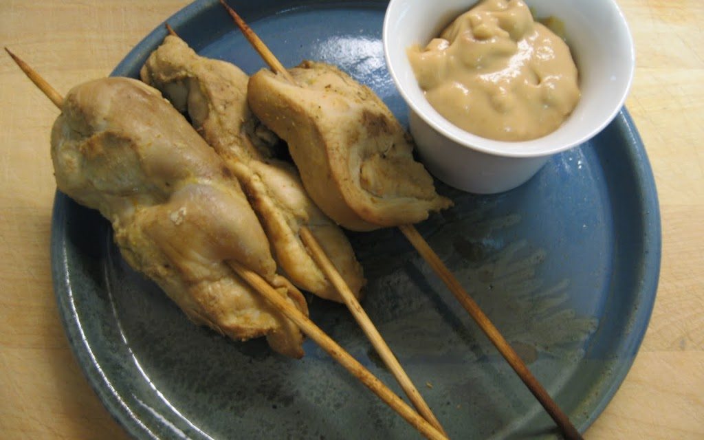 Chicken Satay with Peanut Sauce