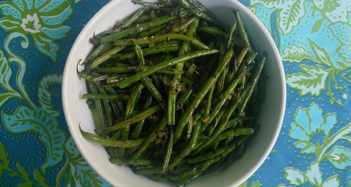 Butter and Herb French Beans